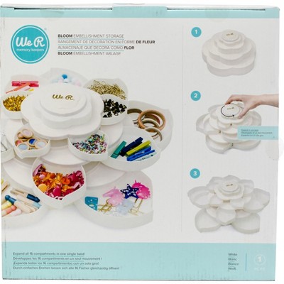 We R Bloom Embellishment Storage-White