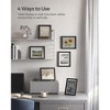 SONGMICS Picture Frames Set of 3 Floating Photo Frames for 4 x 6, 5 x 7, 6 x 8 Inch Pictures for Tabletop Display or Wall Hanging Black - 2 of 4