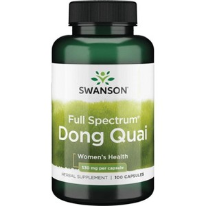 Swanson Herbal Supplements Full Spectrum Dong Quai 530 mg Capsule 100ct. - 1 of 3