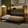 Whisen Twin-Size Murphy Bed with Built-In Bookshelf & Storage – Space-Saving, Sturdy LVL/MDF Design, No Box Spring Needed - 2 of 4