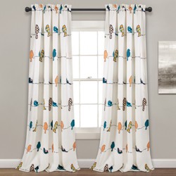 Set Of 2 52 X84 Rowley Birds Room Darkening Window Curtain Panels