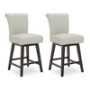 Spruce&Spring Upholstered 26-inch Counter Height Swivel Barstool - 4 of 4