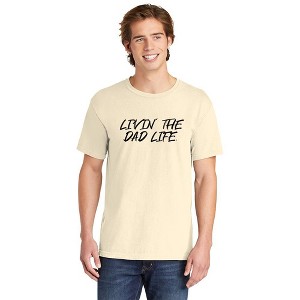 Simply Sage Market Men's Livin' The Dad Life Short Sleeve Garment Dyed Tee - 1 of 1