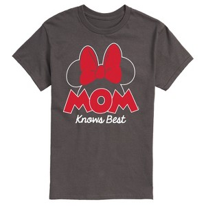 Men's - Disney - Mom Knows Best Minnie Short Sleeve Graphic T-Shirt - 1 of 4