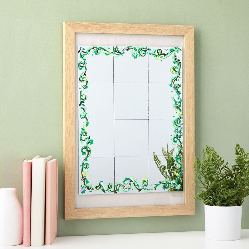 50 Pack Craft Square Mirror Mosaic Tiles 4" for DIY Projects Art & Crafts Home Decorations, 4 of 9
