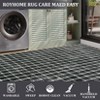 Washable Modern Plaid Rug Non Slip Rug Low Pile Soft Floor Cover Farmhouse Foldable Indoor Carpet for Living Room Bedroom - 4 of 4