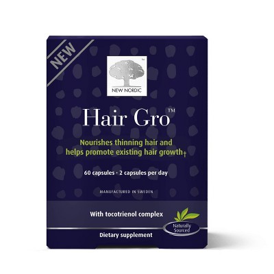New Nordic Hair Grow Vegan Tablets - 60ct