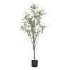 NicBex Artificial Tree in Pot  Realistic Disc Leaf Faux Plant with Bendable Branches, Calming Home Decor Floor Tree No Maintenance - 2 of 4
