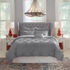 Pointehaven Knotted Woven 100% Combed Cotton Breathable Percale Duvet Set - 3 of 3