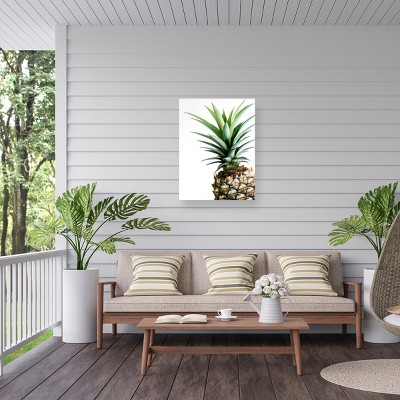 Lexie Greer Pineapple Portrait Outdoor Canvas Print 14x19