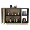 NicBex 2 Shelves Kitchen Island Cart with 2-Door Cabinet,Kitchen Island with Storage,Modern Kitchen Table,Island Table for Kitchen - image 3 of 3