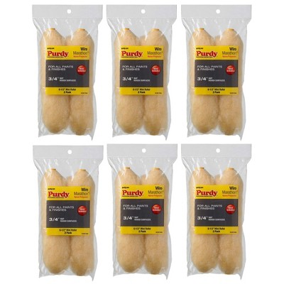 Genuine Purdy 6 Sets of Marathon 6-1/2" x 3/4" Nap 2 Pack Roller Covers 144605064-6PK