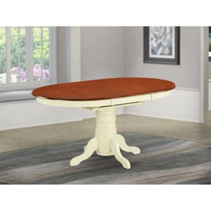 East West Furniture AVT-SBR-TP Oval Table with 18 - 1 of 4
