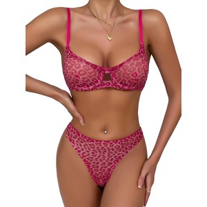Clotth Women’s Sexy Lingerie Set - Ultra-Soft Breathable Mesh, Push-Up Comfort for Daily Wear, Date Nights - 1 of 4