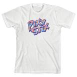 Pixy Stix Colorful Text Logo Boy's White T-shirt