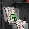 Glow in the Dark Halloween Monster Pillow green - Hyde and EEK! Boutique™ - 2 of 4