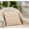 Saro Lifestyle Fringe Striped  Decorative Pillow Cover - 3 of 3