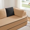 135" Teddy Sofa, 4-Seat, 32D Sponge, Boneless, Fluffy, Oversize, Contrast Color, Symmetrical, Living Room - 4 of 4