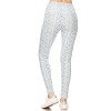 Slickblue Long Yoga Leggings, Multi Print Knit, High Waist, Banded Lined Waistband, Stretch Fit, One Size - 3 of 4