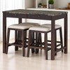 5-Piece Dining Table Set for 4, Counter Height Modern Kitchen Table with Storage Drawers & 4 Upholstered Chairs for Small Space or Dining Room - 2 of 4