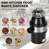 Topteng Garbage Disposal, 3/4 HP Continuous Feed Food Waste Disposer - 3 of 4