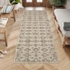 Washable Neutral Area Rugs Vintage Floral Retro Boho Geometric Carpet for Living Room Bedroom Dining Room Nursery Kids Room Hallway Entryway - 4 of 4