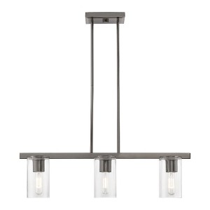 Livex Lighting Clarion 3 - Light Chandelier in  Black Chrome - 1 of 4
