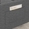 CAVINAS Convertible Pull-Out Sleeper Sofa, Loveseat Sofa Bed with Pull-out Bed, Adjsutable Back and 2 Arm Pocket, Couches for Living Room - 3 of 4
