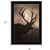 HomeRoots Elk Sunrise Black Framed Print Wall Art - 3 of 4