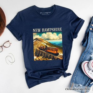 Scenic New Hampshire State Mount Washington Cog Railway T-Shirt, American Northeast Landmark Tee and Souvenir | OrnamentallyYou - 1 of 4