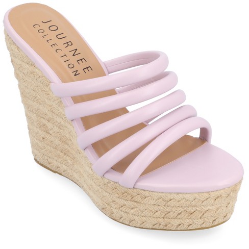 Lavender best sale wedge sandals