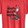 Women's - Dr. Seuss - Happy Halloween Skeleton Cat Short Sleeve Graphic T-Shirt - 2 of 4