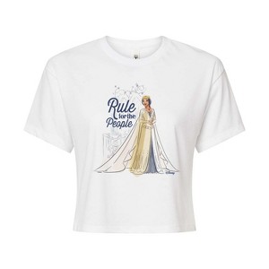 Women's - Disney - Rule For The People Cropped Graphic T-Shirt - 1 of 4
