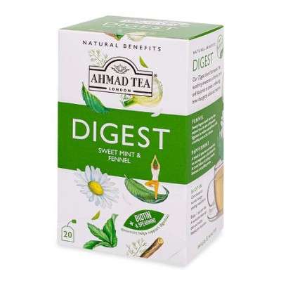 Ahmad Tea Digest Sweet Mint & Fennel Tea Infusion 20ct tea bags