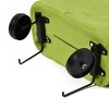 PiccoCasa Portable Handy Foldable Bag Wheel Cart Shopping Polyester Plastic Utility Storage Carts 11"x7.1"x22.8" Green 1 Pc - 3 of 4