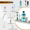 LunaLulinlk Toothbrush Holders for Bathrooms, 4 Slots Rustproof Metal Tooth Brushing Organizer with Drainage Silver - 2 of 4