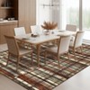 Modern Area Rugs Washable Plaid Floor Cover with Non-Slip Backing - 3 of 4