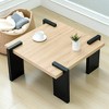 Mshliw Square MDF Coffee Table with Mortise and Tenon Legs, Dining Table, 31.5" Small Space Center Table for Living Room or Lounge Area - 3 of 4
