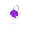 Unique Bargains Decorative Artificial Flower Rose Heads 144 Pcs Purple - 2 of 4