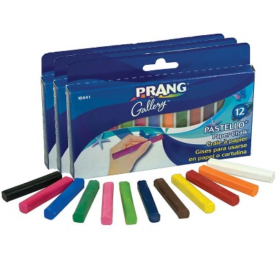 Prang Pastello Chalk Pastel, 12 Per Pack, 3 Packs