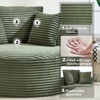 ChicFurnit Round Sofa Circle Bed Sectional Sofa Memory Foam Cloud Couch with 3 Pillow Sofa Couches for Living Room, 55.91"*55.51"*24.8" - 4 of 4