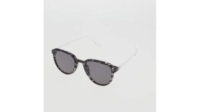 Women&#39;s Shiny Plastic Round Gray Lens Sunglasses - Universal Thread&#8482; Brown/Tortoise Print, 2 of 4, play video