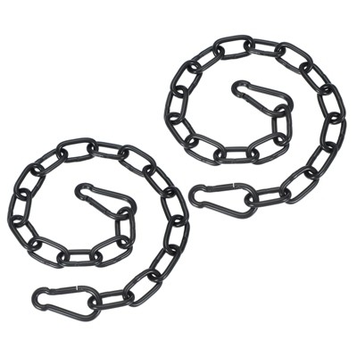 Unique Bargains Stainless Steel Outdoor Furniture Accessories Fitness Hammock Swing Chair Hanging Chains 2 Pcs