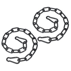 Unique Bargains Stainless Steel Outdoor Furniture Accessories Fitness Hammock Swing Chair Hanging Chains 2 Pcs - 1 of 4