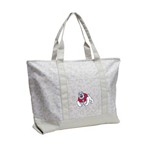 NCAA Fresno State Bulldogs Leopard Pattern Tote - 1 of 1