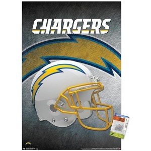 Trends International NFL Los Angeles Chargers - Helmet 19 Unframed Wall Poster Prints - 1 of 4