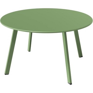 Senpuki Versatile Indoor & Outdoor End Table - 18" Round Side Table , UV & Rust Resistant Finish - 1 of 4