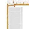 Twin Size Floor Bed with 2 Movable Wardrobes and Low Design,Platform Bed Frame W/Roof & Slat,Floor House Bed frame for Kids, Easy Assembly - 4 of 4