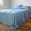 BedVoyage Twin XL 300 Thread Count Luxury Bed Sheet Set Ocean - 4 of 4