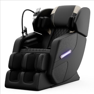 Zero Gravity Massage Chair Recliner with Full Body Air Pressure and Bluetooth Audio and Ambient Lighting - 1 of 4
